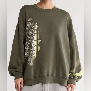 NWOT Free People FP Movement All Star Buti Logo Pullover Size XS